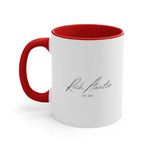 "Rich Auntie" Accent Coffee Mug, 11oz